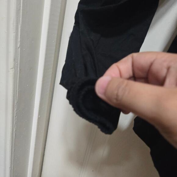 J.Crew Black Smocked Puff Sleeve Top Square Neck Blouse Size 2 - Picture 9 of 9